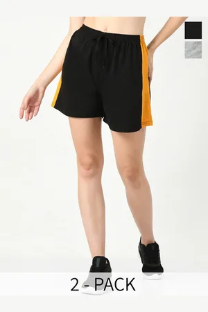 BAESD Women Pack Of 2 High-Rise Pure Cotton Shorts