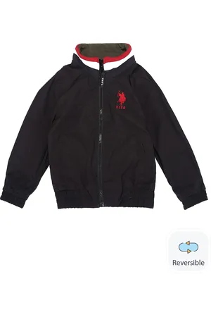 Ralph Lauren Boys Reversible Detachable Hooded Bomber Jacket