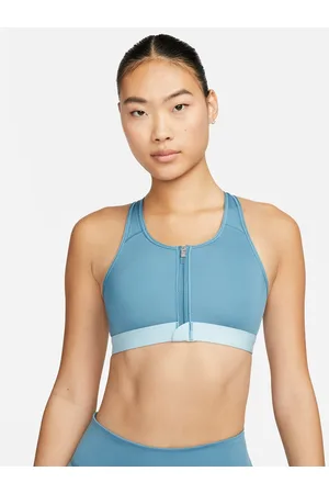 Nike Training Dri-FIT Alate Minimalist light support padded bra in brown
