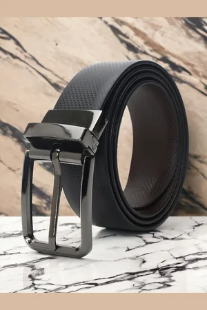 CRUSSET Men Textured Reversible Formal Belt