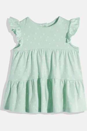 Mothercare Girls Floral Printed Pure Cotton Fit & Flare Dress