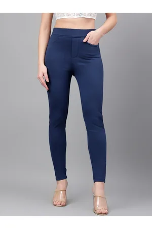 Slim Fit High-Rise Trousers