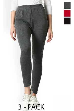 BAESD Women Pack Of 3 Ankle Length Wool Leggings