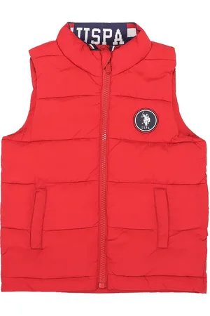 Ralph Lauren Boys Mock Collar Sleeveless Quilted Jacket