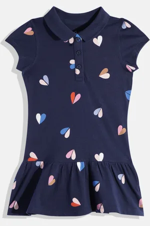 Mothercare Girls Conversational Printed Pure Cotton T-shirt Dress