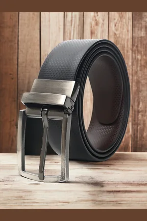 CRUSSET Men Textured Reversible Formal Belt