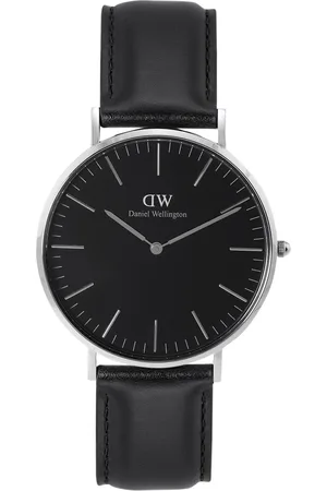 Daniel Wellington Men Leather Straps Classic Sheffield Analogue Watch- DW00100133K