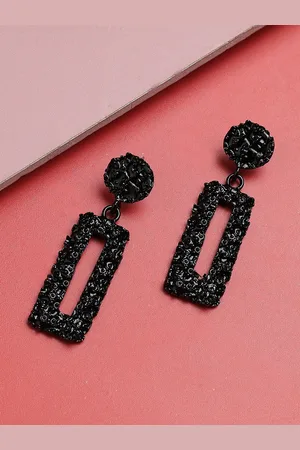 Sangria Gold Plated Drop Earrings