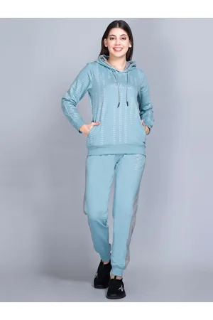WILD WEST Typography Printed Hooded Tracksuits