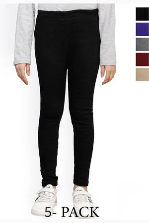 BAESD Girls Pack Of 5 Ankle Length Warm Leggings