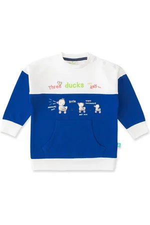 Juscubs Boys Colourblocked Cotton Pullover Sweatshirt