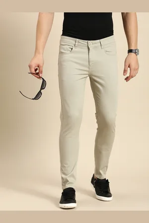 Being Human Men Solid Mid-Rise Regular Fit Chinos