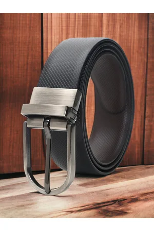 CRUSSET Men Textured Reversible Formal Belt