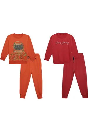 VIMAL JONNEY Kids Pack of 2 Printed Clothing Set