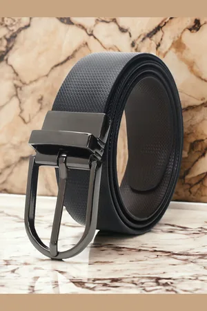 CRUSSET Men Textured Reversible Formal Belt