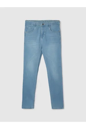 Max Collection Boys Mid-Rise Light Fade Clean Look Stretchable Jeans