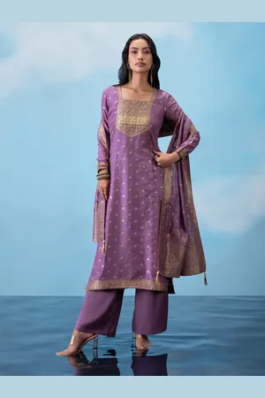 Soch Ethnic Motifs Embroidered Zari Unstitched Dress Material