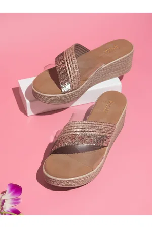 Inc 5 Embellished Suede Wedge Heels