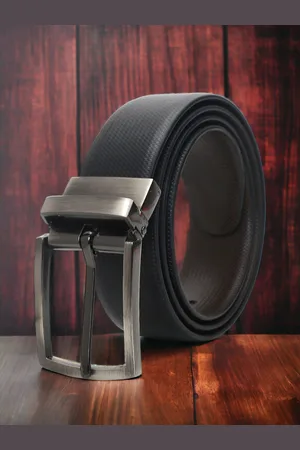 CRUSSET Men Textured Reversible Formal Belt