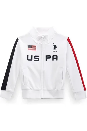 Ralph Lauren Boys Brand Logo Printed Front Open Sweatshirt