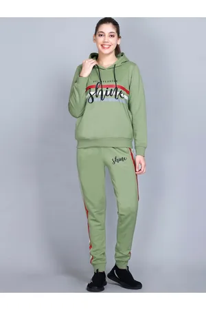 WILD WEST Typography Printed Hooded Tracksuits