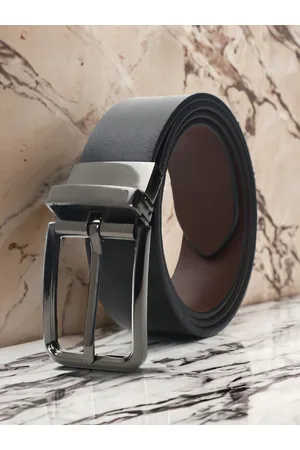 CRUSSET Men Reversible Leather Formal Belt