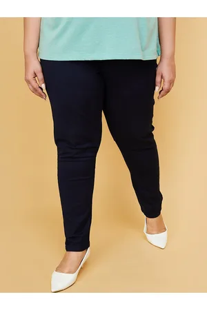 Max Collection Women Plus Size Mid-Rise Clean Look Stretchable Jeans