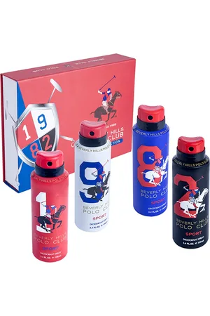 Beverly Hills Polo Club Set Of 4 Series Collection Men Deodorant Spray - 100ml Each