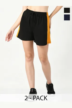 BAESD Women Pack Of 2 High Rise Pure Cotton Shorts