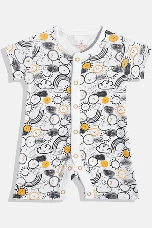 Mothercare Infant Kids Printed Pure Cotton Rompers
