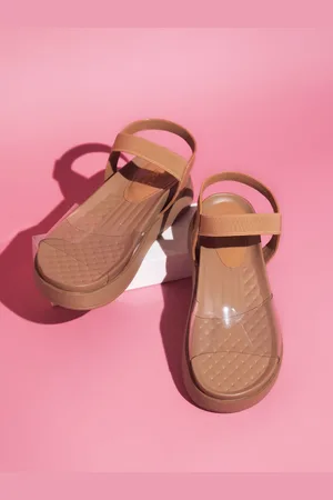 Inc 5 Open Toe Flatform Heels With Backstrap