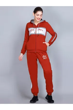 WILD WEST Typography Printed Hooded Tracksuits
