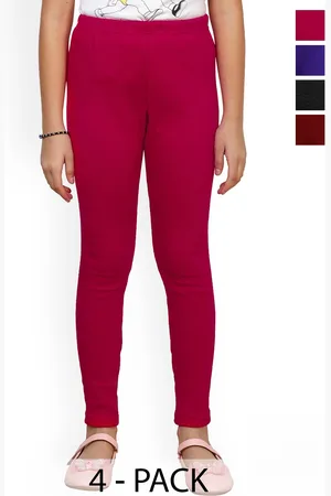 BAESD Girls Pack Of 4 Woollen Ankle Leggings