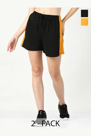BAESD Women Pack of 2 High-Rise Pure Cotton Shorts