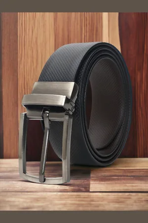 CRUSSET Men Textured Reversible Formal Belt