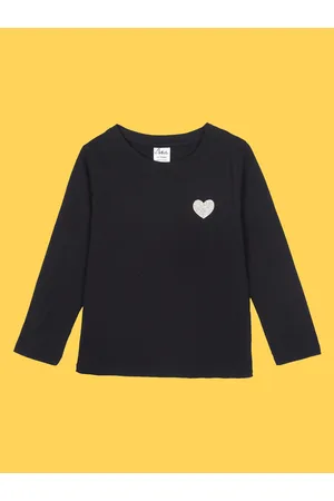 Anthrilo Girls Round Neck Long Sleeves T-shirt