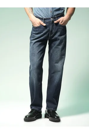 Flying Machine Relaxed Fit Cotton High-Rise Light Fade Jeans