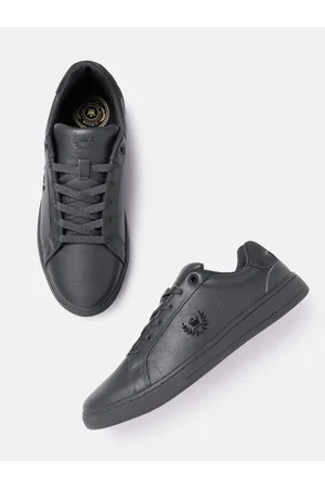 Louis Philippe Men Round-Toe Leather Everyday Sneakers