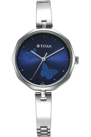 Titan Women Brass Dial & Stainless Steel Straps Analogue Watch 2702SM02