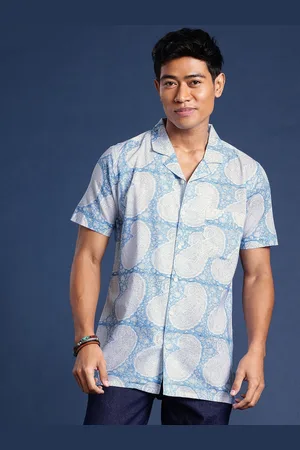 Taavi Men Block Print Legacy Pure Cotton Printed Casual Shirt