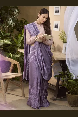 Liva Floral Woven Designed Liva Saree