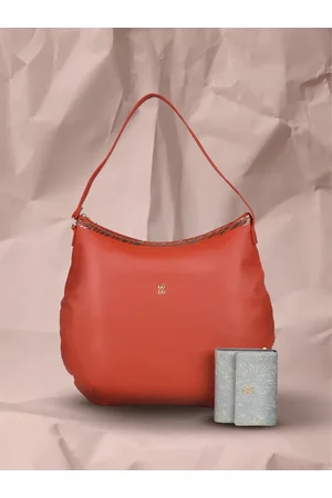 Baggit PU Swagger Hobo Bag With Wallet