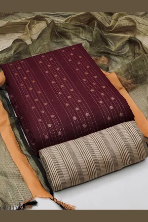 MANVAA Ethnic Motifs Woven Design Unstitched Dress Material