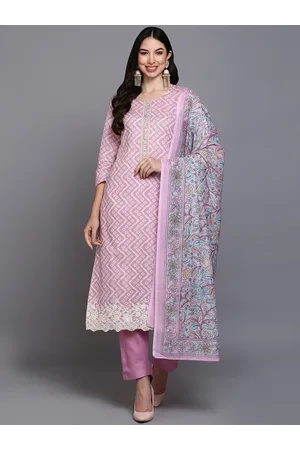 Ahika Bandhani Printed Regular Kurta with Trousers & Dupatta