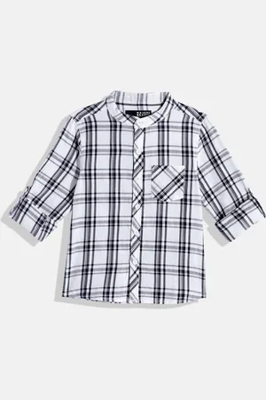HERE&NOW Boys Checked Pure Cotton Shirt