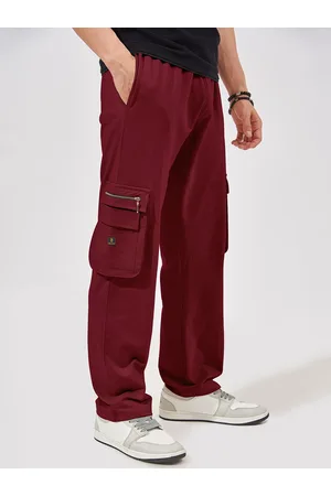 Maniac Men Oversized Cotton Cargo Track Pants