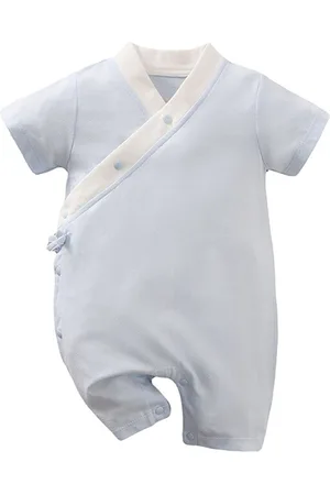 Stylecast Infant Kids Blue Cotton Rompers