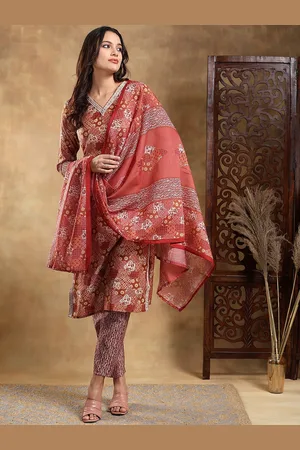 Bani Women Ethnic Motifs Printed Sequinned Kurta With Trousers & Dupatta