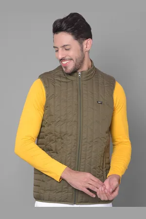 Canary London Self Design Lightweight Mock Collar Padded Jacket