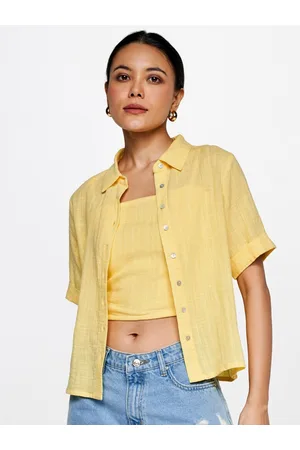 AND Short Sleeves Shirt Style Top